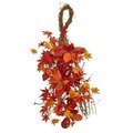 26" Mixed Japanese Maple, Magnolia Leaf and Berries Artificial Teardrop
