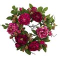 20'' Peony and Berry Wreath