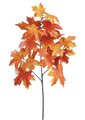 32 inches Maple Leaf Spray  Two Tone Fall RED/ORANGE