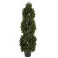 Double Pond Cypress Spiral Topiary UV Resistant w/1036 Leaves (Indoor/Outdoor)