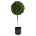 2.5' Boxwood Ball Artificial Topiary Tree UV Resistant (Indoor/Outdoor)