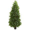 5' Bay Leaf Cone Topiary Artificial Tree UV Resistant (Indoor/Outdoor)