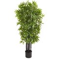 51” Bamboo Artificial Tree With Black Trunks Outdoor UV Resistant (Indoor/Outdoor)