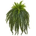 46” Outdoor Hanging Boston Fern Artificial Plant