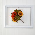 16" Peony, Dahlia and Sunflower Artificial Flower Bouquet (Set of 2)