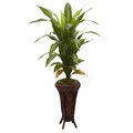 57" Dracaena w/Stand Silk Plant (Real Touch)
