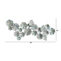 5’ X 2’ Coastal Floral Metal Montage Wall Art Decor