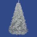9 feet x 58 inches Silver Tree 2581 PVC Tips and 700 Warm White Dura-Lit Italian LED Mini Lights