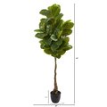 65" Rubber Leaf Artificial Tree (Real Touch)