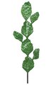 53 inches Plastic Prickly Pear Cactus with Brown Needles - Green - Bare Stem - 7 inches Stem