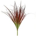 29 Inch Pvc Red With Green Onion Grass Spray