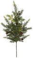 28.5 Inch Natural Touch Mixed Pine Spray With Pine Cones