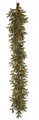 6' Natural Touch Painted Gold Tipped Pine Garland with Pinecones