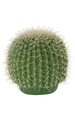 8 inches Plastic Barrel Cactus - 8.5 inches Width - Light Needles