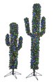 Earthflora's 5.5 Foot Or 7 Foot Pvc Holiday Cactus Trees With Led Lights, Multi-colored Led Lights Or No Lights