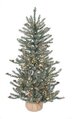 Pre-lit Blue Fir Tree with Pinecones | 3' Tall