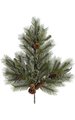 28 inches PVC Long Needle Pine Spray - Bay Leaves/Juniper Berries/Incense Cedar - 6 Pine Cones - ...