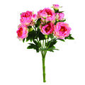 19" Light Pink Peony Bush 9 Blooms
