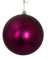 10 Inches  Matte Burgundy Ball Ornaments
