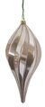8 INCH CHAMPAGNE SHINY PEARL DROP FINIAL WITH GLITTER
