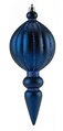 8 INCH X 4 INCH MATTE BLUE CALABASH FINIAL WITH GLITTER
