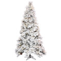 12 feet x 72 inches Flocked Mountain Atka Artificial Christmas Tree with 2500 PVC/Hard Needle tip...