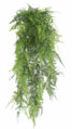 30 Inch Long 6" Wide Outdoor/Fire Rated Hanging Lace Fern Garland Bushes – Vivid Green   UV Resis...