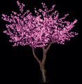 16' Cherry Blossom Christmas Tree - 4,048 Pink 5mm LED Lights - Brown Trunk/Branches