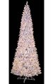 10 feet Blanca Pine Christmas Tree - Pencil Size - 750 Clear Lights - Wire Stand
