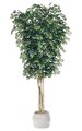 10 feet Ficus Tree - Natural Trunks - 3,648 Leaves - Green