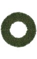 72" Deluxe Virginia Pine Wreath - Triple Ring - Warm White LED Lights