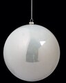 Earthflora's 6 Inch Pearlized Off White Ball Ornament