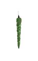 12 inches Glittered/Beaded Icicle Ornament - Green