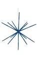 14" Plastic Glittered Star Ornament - Assembly Required - Dark Blue