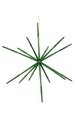 14 inches Plastic Glittered Star Ornament - Assembly Required - Green