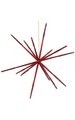 14" Plastic Glittered Star Ornament - Assembly Required - Red