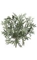 15 inches Artemesia Bush - 10 inches Width - 76 Leaves - Silver/Green- FIRE RETARDANT