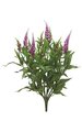 18 inches Plastic Speedwell Bush - 11 Flowers - Green/Lavender