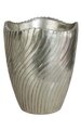 18.75" Fiberglass Pot - Brushed Silver