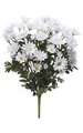 20" Daisy Bush - 45 Flowers - White - Bare Stem
