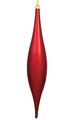 22" Plastic Shiny Finial Ornament - Outdoor UV Paint Finish - Red