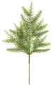 23 inches Plastic Glittered Noble Fir Spray - 12 inches Width - Emerald Green/Gold