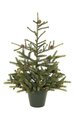 23" Plastic Spruce Tree in Black Pot - 12 Pine Cones