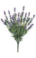 24 inches Plastic Indoor/Outdoor Lavender Bush - 18 Stems - Purple