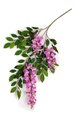27 inches Wisteria Branch - 33 Flowers - 3 Flowers - Pink/Light Purple