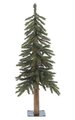 3 feet PVC Alpine Christmas Tree - Natural Trunk - 187 Tips