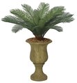 A-0018 3 feet Cycas Artificial Palm Cluster - 18 Fronds - 44 inches Width- Tutone Green- Custom Made