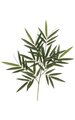 30 inches Bamboo Branch - 64 Leaves - Green