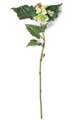 30 inches Begonia Spray - 1 White/Light Green Flower Cluster - 1 Bud