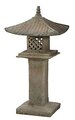 30 inches Fiberglass Pagoda - Single Tier - Stone Grey